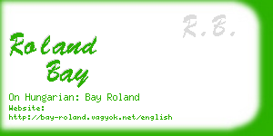 roland bay business card